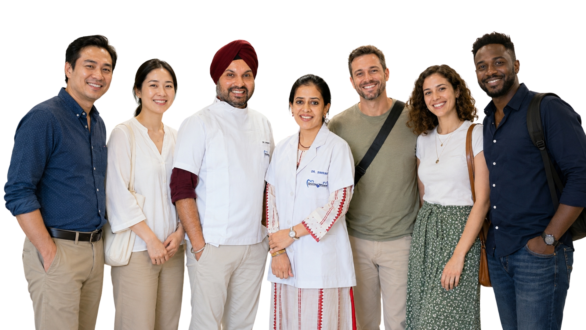 Dental Works team with international patients